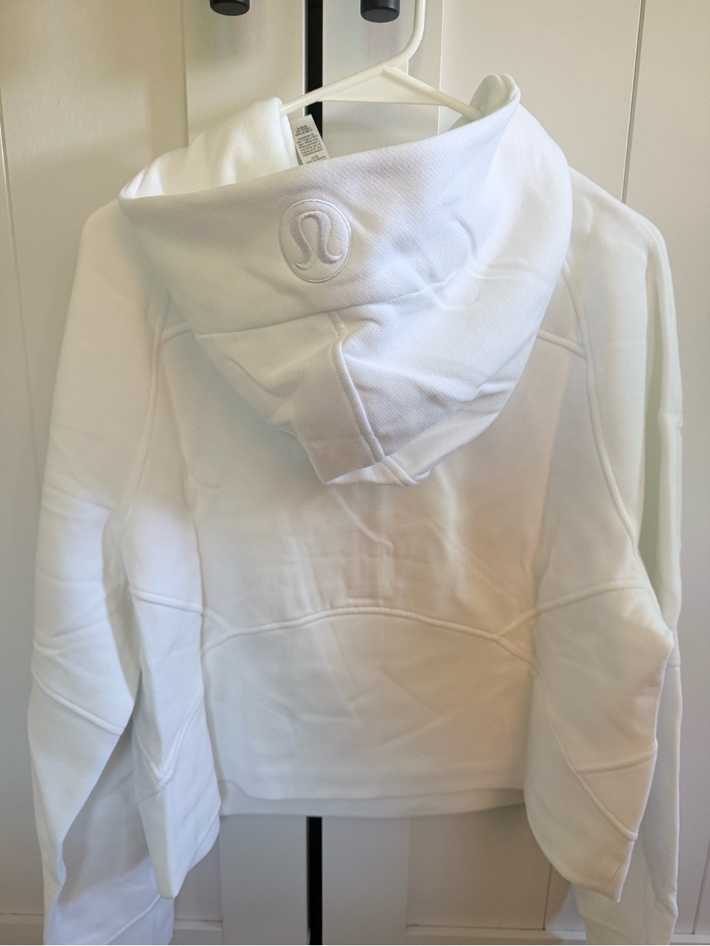 lululemon athletica White Hooded Bomber Jacket